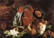 Eugene Delacroix, The Barque of Dante